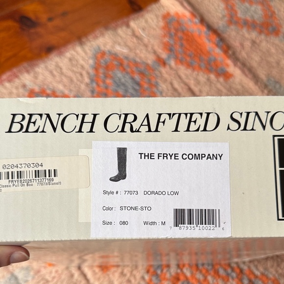 Frye Tan Leather Dorado Tall Boots, Size 8 - Picture 2 of 4